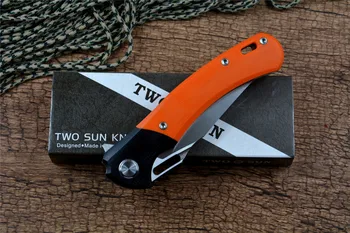 Nož TS127 14C28N Rezilo G10 Ročaj Zložljiv Žepni Nož za Taktično Lov na Prostem EOS Orodje, Kroglični Ležaj TWOSUN blagovne Znamke