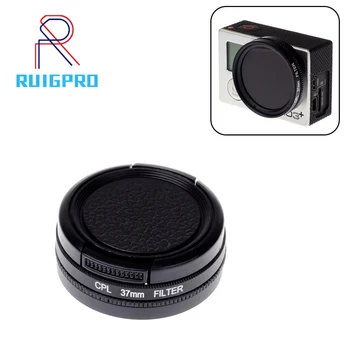 NS 37 mm Premer Split CPL Filter za Gopro Hero 4 3+ Akcijski Fotoaparat z Pokrovček Objektiva Go pro Pribor