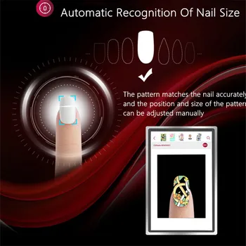 O2Nails Mobilni Tiskalnik Nail Strokovno Nohte Nail Art Opremo, Orodja za Manikuro Orodje za Tiskanje Slike Vzorec Barvno Tiskanje