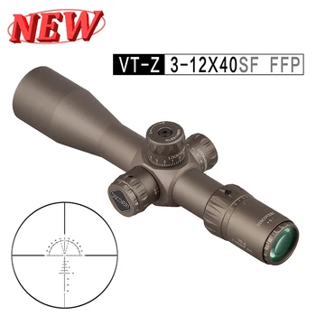 Odkritje VT-Z FFP 3-12X40SF Poceni Kompakten Področje Prvi Žariščnoravninski Detektorski Riflescope Steklo, Jedkano Reticle Lov Pogled 150Joules .22LR