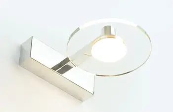 Ogledalo spredaj svetloba stenska svetilka LED eno glavo nepremočljiva anti-fog rje kopalnica ogledalo light crystal zatemnitev luči