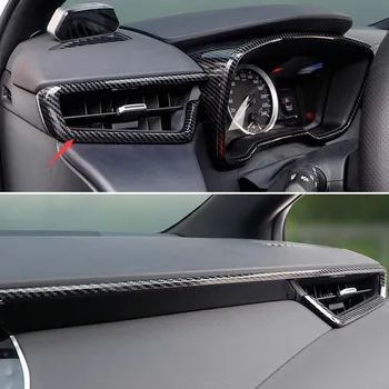 Ogljikovih Vlaken Slog Avto Armaturne Plošče Strani Zraka Vent Dekoracijo Trim Nalepke Za Toyota Corolla 2019 Avto Styling Letve