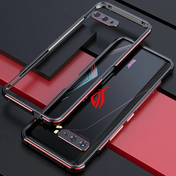 Ohišje Za ROG3 Rog Phone3 Deluxe odbijača Ultra Tanko aluminijasto Ohišje za Asus ROG Telefon 3 ZS661KS + 2 Filma ( Spredaj + Zadaj )