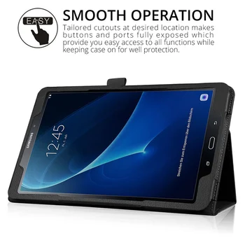 Ohišje za Samsung Galaxy Tab 10.1 2016 T580 T585 SM-T580 SM-T585 Slim Magnetni Zložljivo Stojalo Pokrov PU Usnje Primeru Tablet Funda