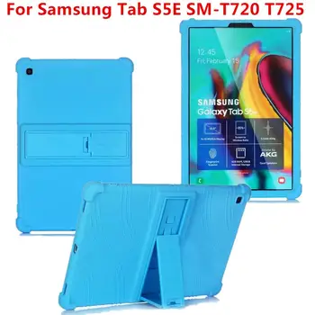 Ohišje za Samsung Galaxy Tab S5e 10.5 Primeru T720 T725 SM-T720 Kritje Silicij Stojalo Primeru Funda Capa Otrok Oporo Primeru Zajema
