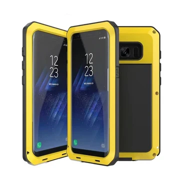 Oklep Ohišje Za Samsung Galaxy S8 S9 Plus S7 S6 Rob S5 Dropproof Težkih Kovin, Aluminija, Pokrov Za Samsung Opomba 8 5 4 Note8