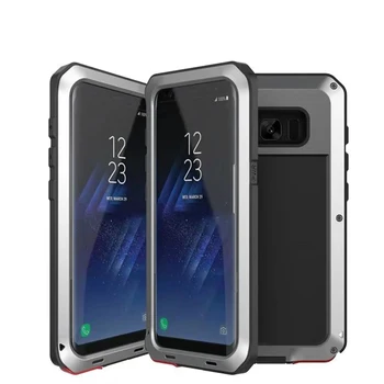 Oklep Ohišje Za Samsung Galaxy S8 S9 Plus S7 S6 Rob S5 Dropproof Težkih Kovin, Aluminija, Pokrov Za Samsung Opomba 8 5 4 Note8