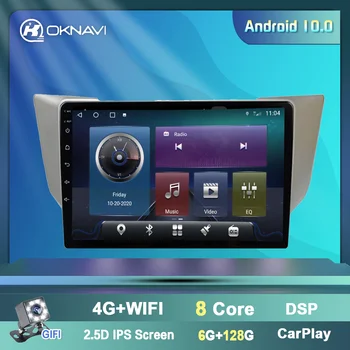 OKNAVI Android 9.0&10.0 FM BT Avto Radio Stereo Audio Video DVD Predvajalnik, Wifi 4G Za Lexus RX300 RX330 Toyota Lunj 2003-2009