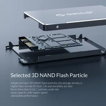 ORICO DIY Prenosni Pogon ssd 2.5 Inch SATA SSD s SATA Pregleden Primeru USB 3.1 Gen2 Tip C 10Gbps Zunanji Trdi Disk
