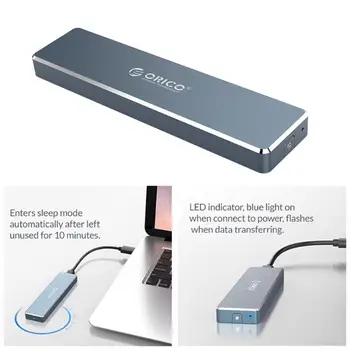 ORICO USB 3.1 Tip-C SSD Primeru Polje 5Gbps Aluminij Zlitine M. 2 NGFF SSD Trdi Disk, Ohišje za Windows, Mac OS, Linux PC