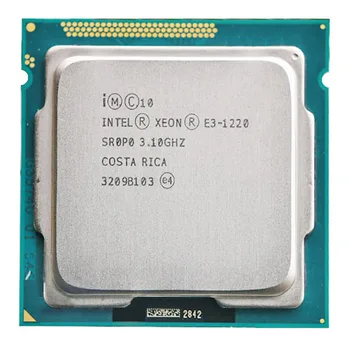 Original INTEL XEON E3-1220 CPU E3 1220 80W Socket 1155 CPU Strežnika(3.1 GHz/8M/LGA1155)