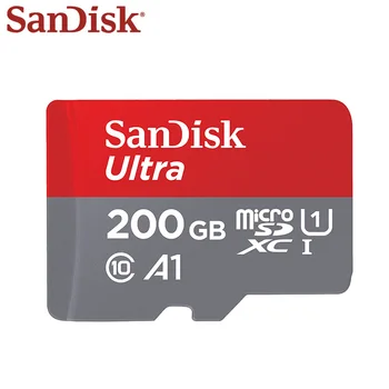 Original SanDisk Ultra Pomnilniško Kartico Micro SD Kartico 128GB 200GB 256GB 400GB SDXC A1 C10 UHS-I TF Kartice Flash pomnilniško Kartico Za Telefon