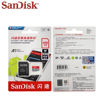 Original SanDisk Ultra Pomnilniško Kartico Micro SD Kartico 128GB 200GB 256GB 400GB SDXC A1 C10 UHS-I TF Kartice Flash pomnilniško Kartico Za Telefon