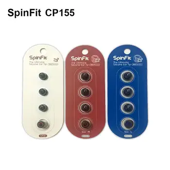 Original SpinFit CP145 CP155 Eartips Patentirana 360 Stopnja Prosto Rotacijo Silikonski Eartips Slušalke za V uho SpinFit Uho nasveti 2Pair