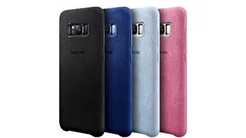 Original uradni Samsung Galaxy S8 S8 Plus S8+ Primeru g9550 9500 Nazaj Usnja Kritje Varstvo Primeru 4 barve Anti-Jesen
