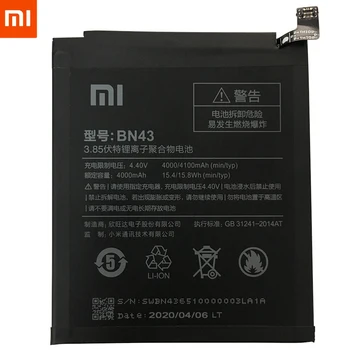Originalne Nadomestne Baterije BN43 Za Xiaomi Redmi Opomba 4X Redrice 4X Hongmi Note4X Standardna Različica Pristna Baterija 4100mAh