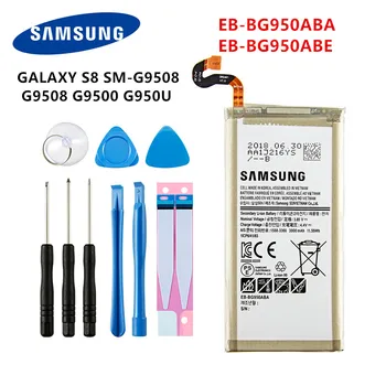 Originalni SAMSUNG EB-BG950ABE EB-BG950ABA 3000mAh baterija Za Samsung Galaxy S8 SM-G9508 G950T G950U/V/F/S G950A G9500 G950 +Orodja