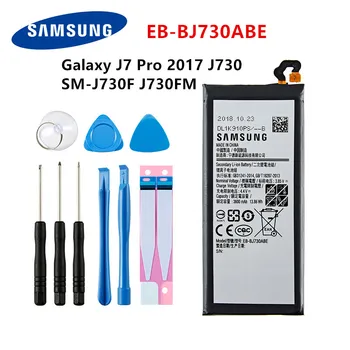 Originalni SAMSUNG EB-BJ730ABE 3600mAh baterija Za Samsung Galaxy J7 Pro 2017 SM-J730 SM-J730FM J730F/G J730DS J730GM J730K +Orodja