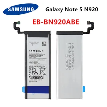 Originalni SAMSUNG EB-BN920ABE 3000mAh Baterija za Samsung Galaxy Note 5 SM-N920 N920F N920T/A N920G N9200 N920G/DS N9208 +Orodja
