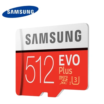 Originalni SAMSUNG EVO Plus Pomnilniška Kartica 64GB 128GB 256GB 512GB SDXC U3 U1 Class10 Micro SD Kartice Trans Flash tf kartice za Drone