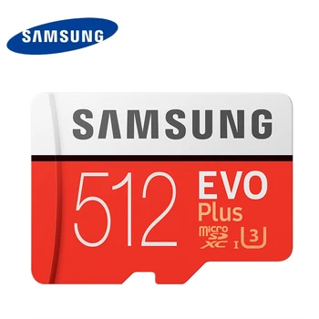 Originalni SAMSUNG EVO Plus Pomnilniška Kartica 64GB 128GB 256GB 512GB SDXC U3 U1 Class10 Micro SD Kartice Trans Flash tf kartice za Drone