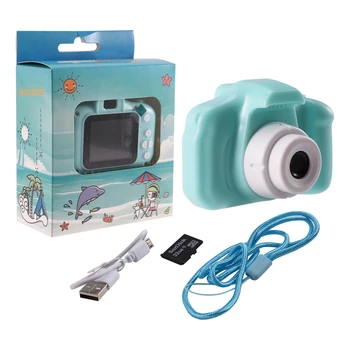 Otroci Digitalni Video Snemalnik Shockproof delovanje Fotoaparata z 2 Palčni IPS Sn in 32GB Pomnilniško kartico, Darilo za Dekleta in Fante