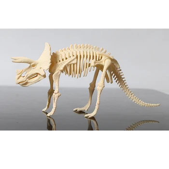 Otroci Igrače Plastične 3D okostje Triceratops/stegosaurus/velociraptor/mamuta DIY Sestavljeni Dinozaver Modeli Za Otroke Komplet Igrač