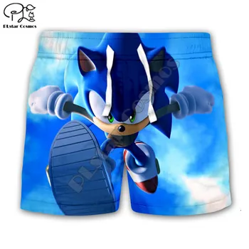 Otroci Nastavite Super Sonic 3d, anime tshirt Priložnostne Otroci Hlače, vrhovi Kratek Rokav Tees Risanka Trenirko fant dekle majice hlače