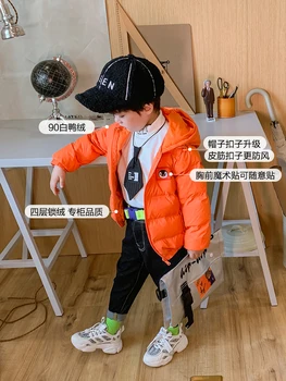 Otrok je Lahka puhovka Moda Toplo Veliko Otrok 2020 Novi korejski Slog, Zima Bela Raca navzdol Fantje 
