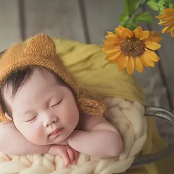 Otroška Fotografija Rekviziti Mat Polno Luno Dojenčke Novorojenčka Sto Dni Fotografija Pad