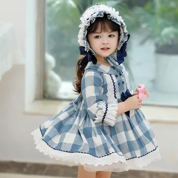 Otroška obleka nov baby baby dolg rokav bombaž obleko španski Lolita style