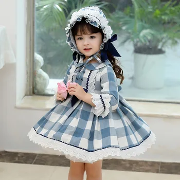 Otroška obleka nov baby baby dolg rokav bombaž obleko španski Lolita style
