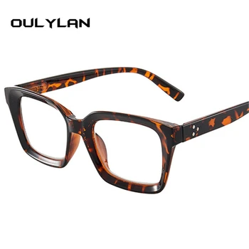Oulylan Obravnavi Očala Ženske Modni Cvjetnim Tiskanja Kvadratnih Očala Daljnovidnost Očala Presbyopia +1.0 1.5 2.0 2.5 3.0 3.5