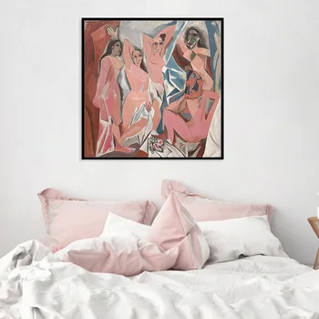 Pablo Picasso Avignonu Dekleta Platno Slikarstvo HD Tiskanja Wall Art Slik, Dnevna Soba, Spalnica Doma Dekor Olje Plakat Salon Zidana