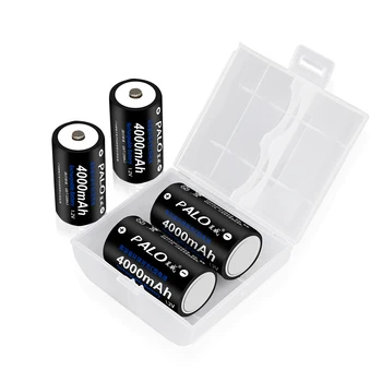 PALO 8pcs C velikost baterije za ponovno polnjenje, tip C 1,2 V 4000 mah NI-MH baterij nimh baterije mh visoka zmogljivost baterij, trenutno