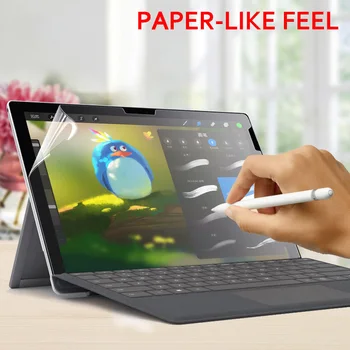 Papir Kot Zaščitnik Zaslon Film Mat PET Anti Glare Slikarstvo Za Microsoft Surface Pro 3 4 5 6 Gredo Knjiga 1 2 13.5 15 cm