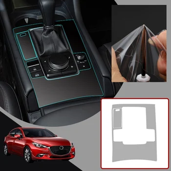 Pcmos Notranjosti Konzole Prestavna Plošča Pokrov Za Mazda 3 2019-2020 Ogljikovih Vlaken Notranje zadeve Ornamenti Nalepke Auto Dodatki