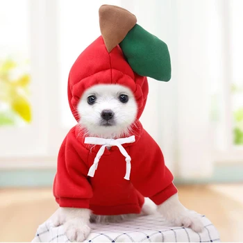 Pet Hoodie Obleke Dekorativni Kuža Kostum Festival Doggy Dog Oblačila Oblačila Pribor Toplo Zimo Francoski Buldog Srčkan