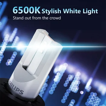 Philips LED H4 9003 Ultinon Bistvene LED Gen2 12V/24V 21W LED G2 6500K Žarnica Modni Beli Smerniki Samodejno 11342UE2X2 (Paket 2)