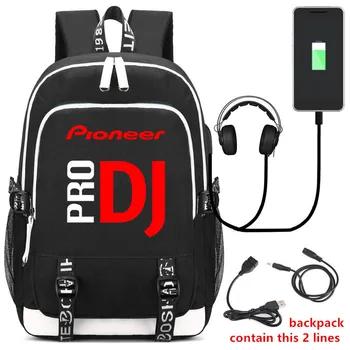 Pioneer Pro DJ Nahrbtnik Nahrbtnik Torba w/ USB Modni Port/ Slušalke vmesnik Učenci Šolske Torbe za Prenosni računalnik Potovalna torba