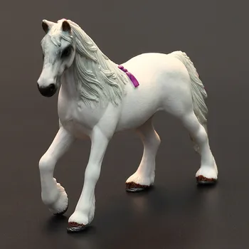 Plastični Beli Konj Model Slika Ranch Živali, Kmetij in Pašnikov Igrače za Otroke Figurice Otroci Igrača Zbirka