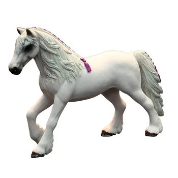 Plastični Beli Konj Model Slika Ranch Živali, Kmetij in Pašnikov Igrače za Otroke Figurice Otroci Igrača Zbirka