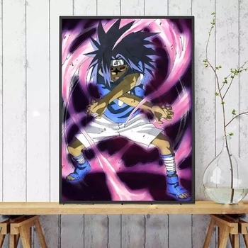 Platno HD Natisnjeni Slikarstvo Sasuke Uchiha Prekletstvo Ravni Anime Wall Art Plakat Doma Dekor Slike Dnevna Soba Modularni Okvir, Št.