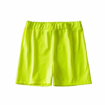 Poletje seksi neon zelena hlače 2019 letnik Reflektivni bele hlače ženske visoko pasu hlače sweatpants rave črne hlače biker