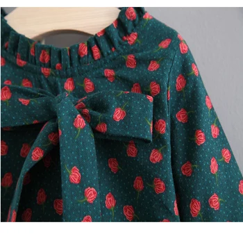 Pomlad Dojencek Dekliška Oblačila Cvetlični Obleko + Telovnik Kompleti za malčke Dekliška otrok Obleka Princess Birthday Party tutu Obleke oblačenja