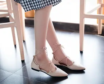 Pomlad in poletje nov prečni trak edini Roman ženske čevlje priložnostne udobno delo nizke pete lady čevlji