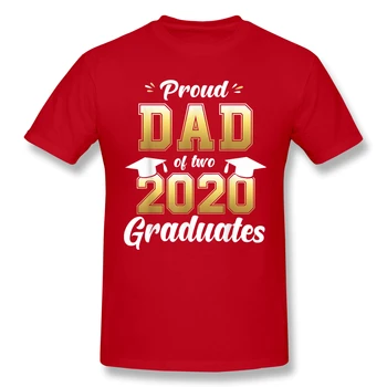Ponosen Oče Dveh 2020 Diplomanti Višjih 20 Dvojčka Darilo black T Shirt NANA homme T-Shirt Tees Čisto Kratek Rokav