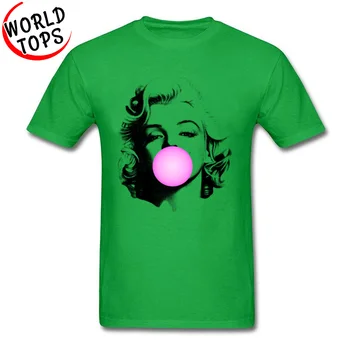 Popust Nove Tee Shirt Homme Fantje Bombaž Vrhovi T-Shirt Seks Sodobne Marilyn Monroe Žvečilni Gumi 3D Natisnjeni T-Shirt Za Moške
