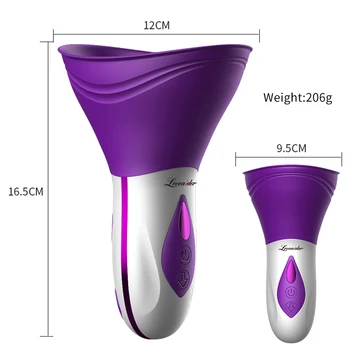 Povečanje prsi Massager Vibratorji Nastavek Jezika Lizanje Vibrator Za Ženske USB Charge Sex Igrača za Ženske Klitoris Stimulator