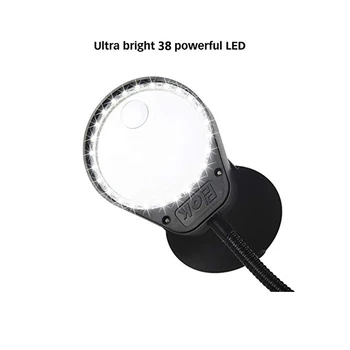 Povečevalno Steklo, USB 3X 10X Klopi Vise Tabela Objemka LED Luči Prilagodljive Mizo